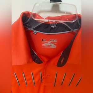 Men's Nike golf shirt. Size XL. Orange w grey detailing on the front. Loose fit.